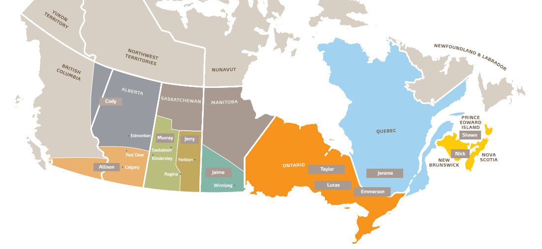 yara canada map