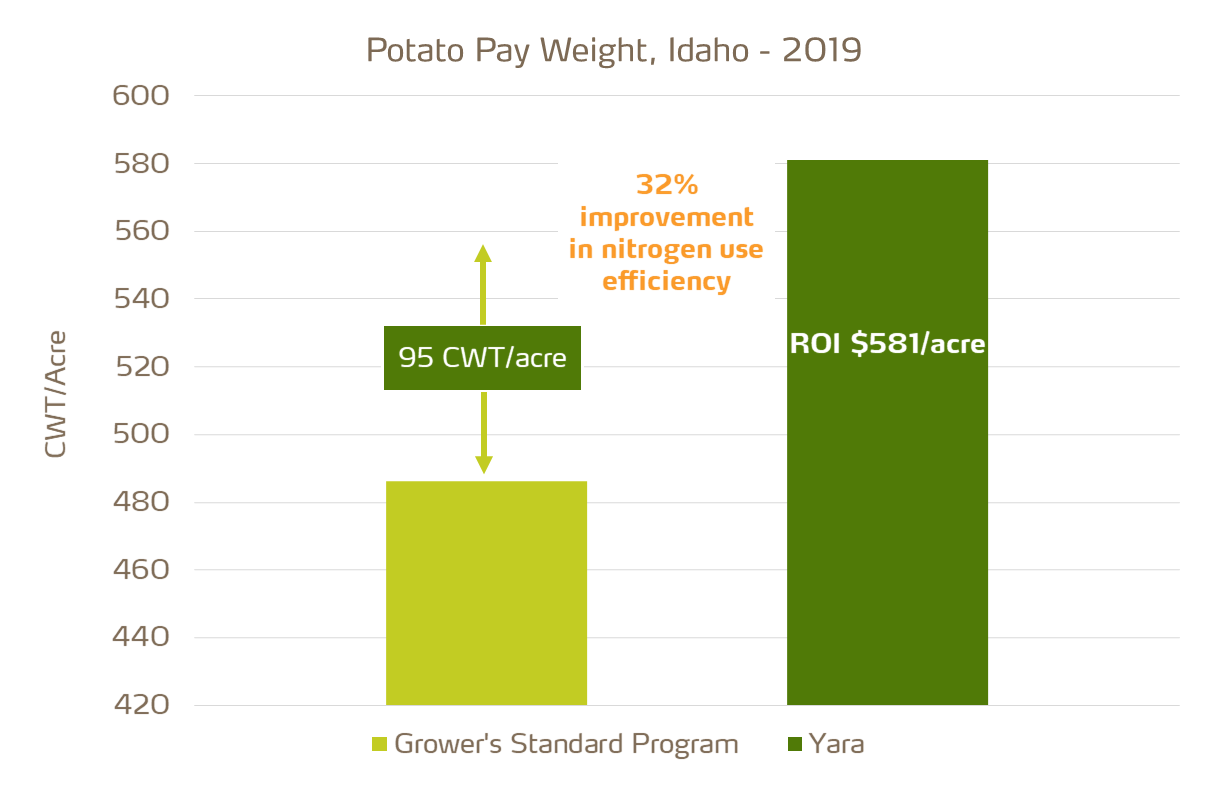 calcium nitrate and potato pay weight