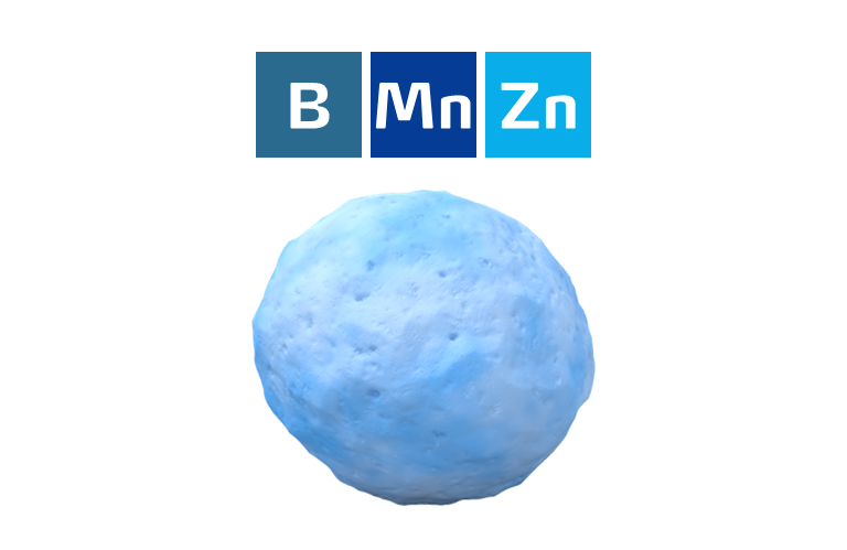 boron, manganese and zinc micronutrient coating