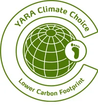 yara climate choice lower carbon fertilizers stamp