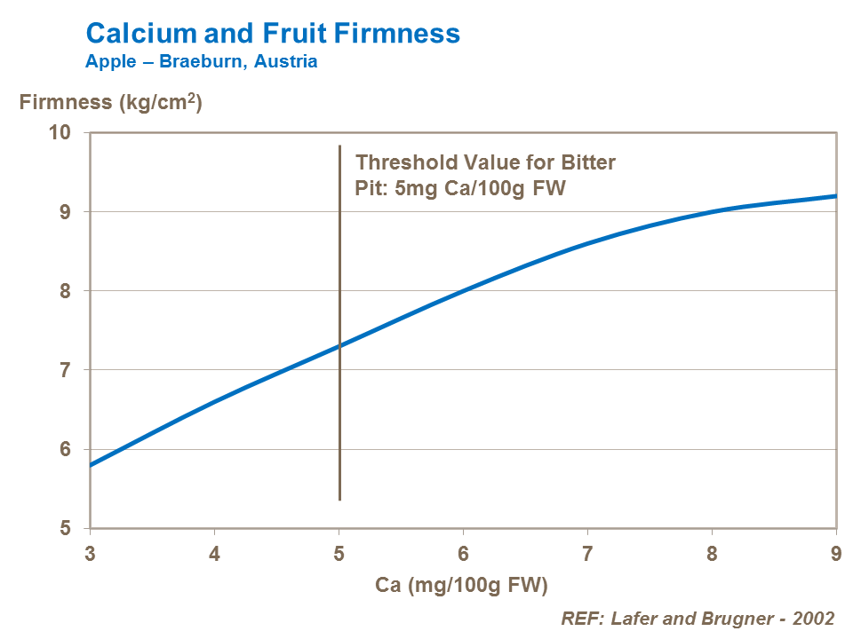 calcium and apple fruit firmness and bitter pit