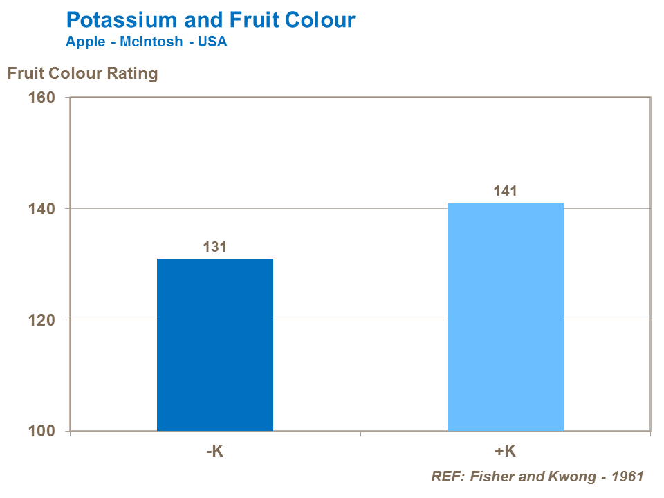 potassium and apple colour