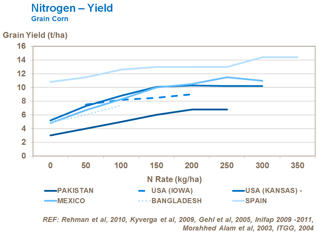 nitrogen and corn yield